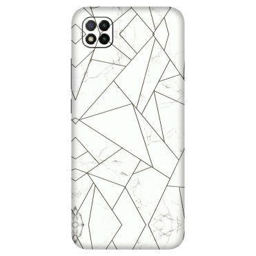 POCO Phone Skins (All Models) - Luxury White Marble Effect - 3D Embossed Finish (L-168) Poco C3