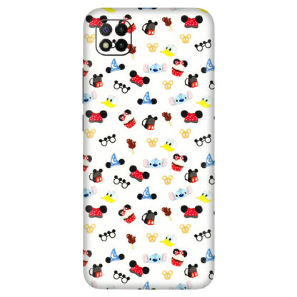 POCO Phone Skins (All Models) - Minnie Mouse & Donald Doodles s - 3D Embossed Finish (L-194) Poco C3