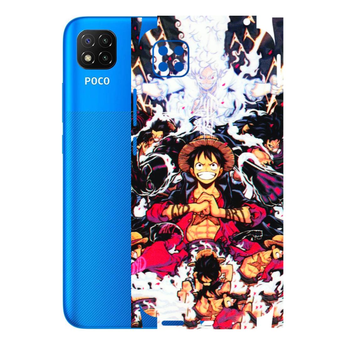 POCO Phone Skins (All Models) - Luffy Anime Character - 3D Embossed Finish (L-203) Poco C3