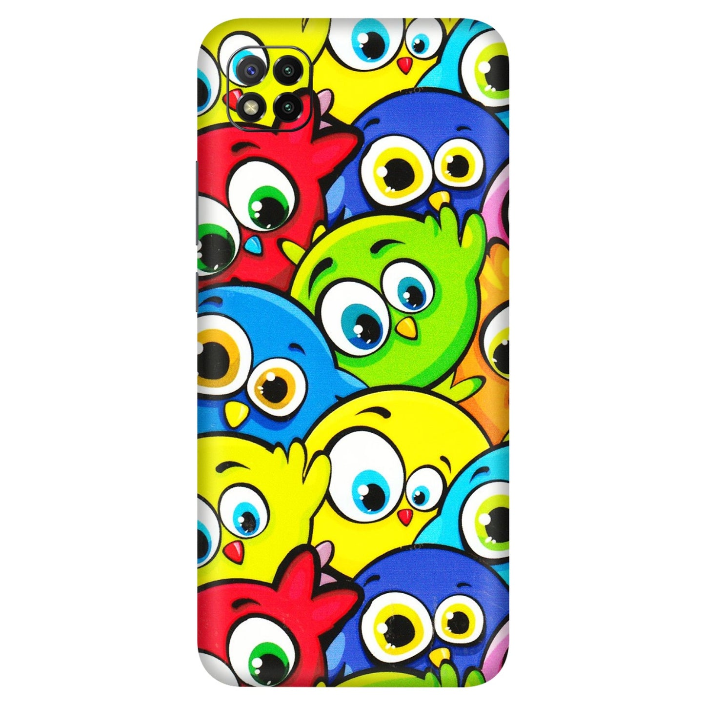 POCO Phone Skins (All Models) - Cute Fluffy Birds - 3D Embossed Finish (L-213) Poco C3