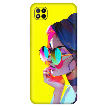 POCO Phone Skins (All Models) - Bold Stylish Girl - 3D Embossed Finish (L-222) Poco C3