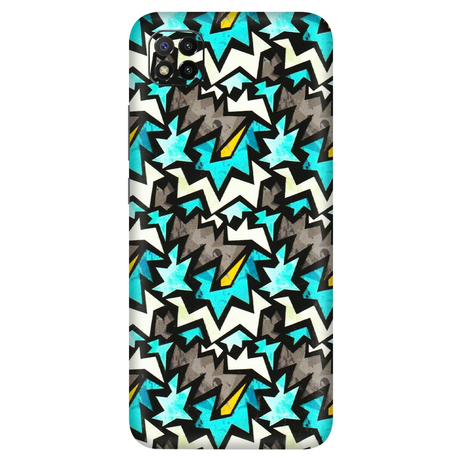 POCO Phone Skins (All Models) - Funky Zig Zag - 3D Embossed Finish (L-223) Poco C3