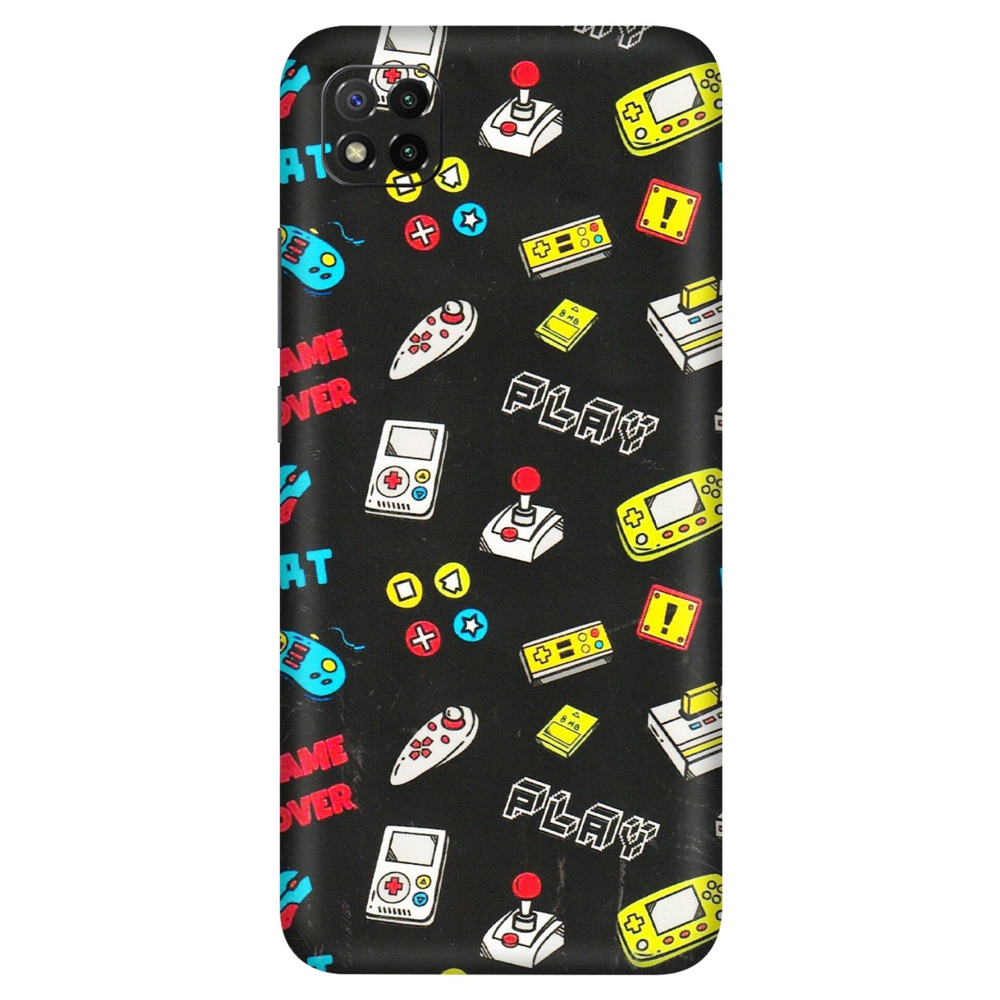 POCO Phone Skins (All Models) - Gaming Doodles - 3D Embossed Finish (L-224) Poco C3