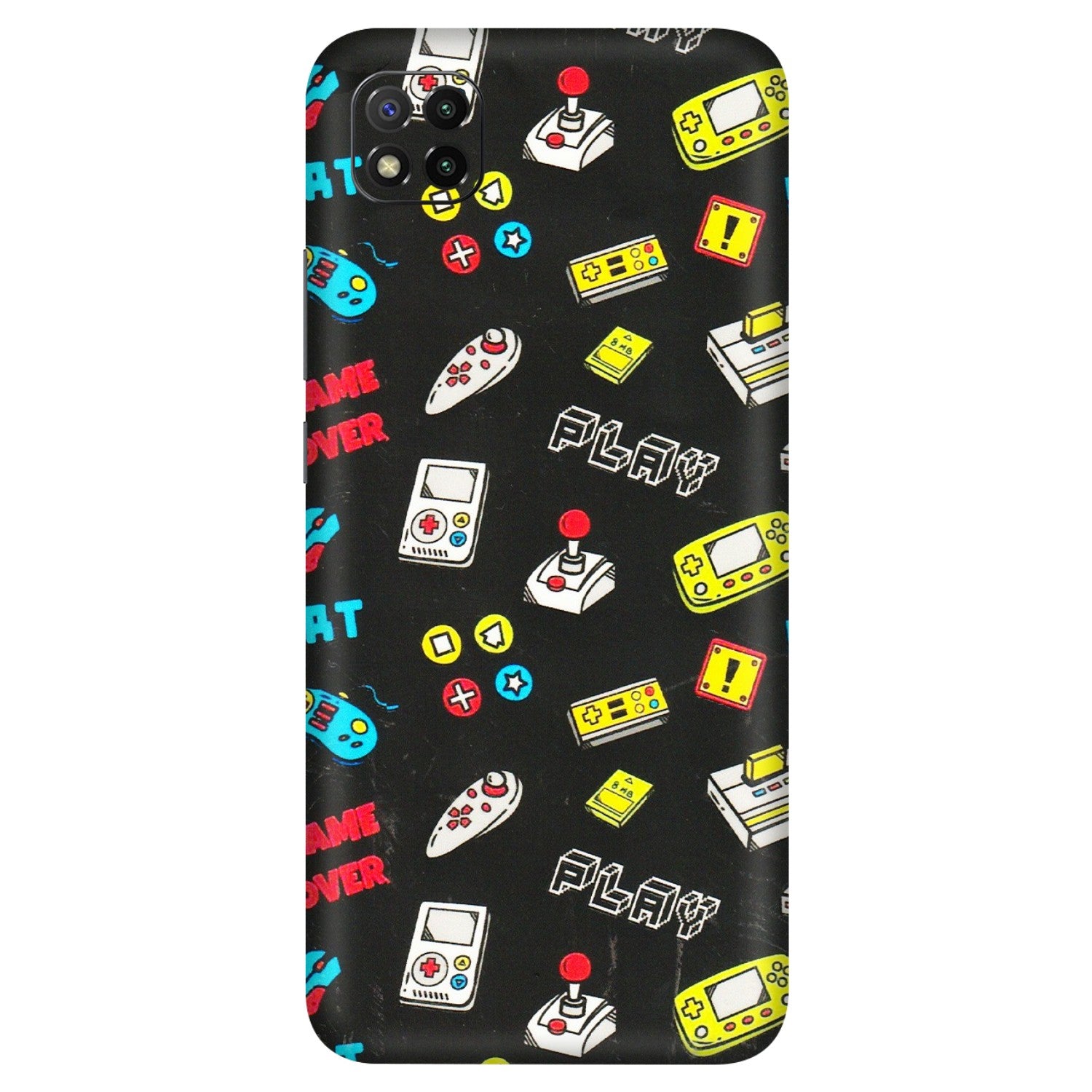 POCO Phone Skins (All Models) - Gaming Doodles - 3D Embossed Finish (L-224) Poco C3