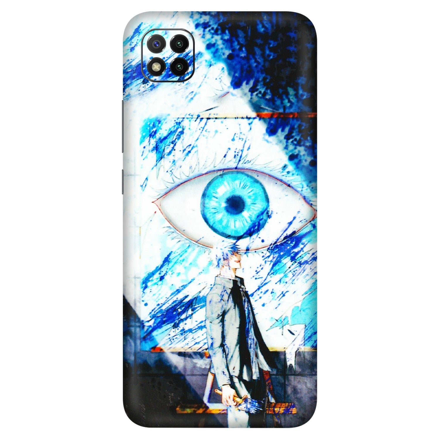 POCO Phone Skins (All Models) - Gojo Satoru evil eye - 3D Embossed Finish (L-239) Poco C3