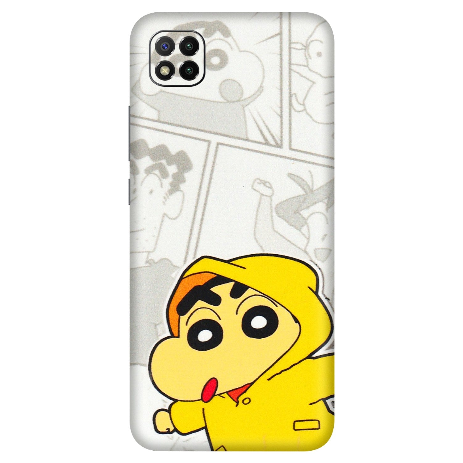 POCO Phone Skins (All Models) - Yellow Shinchan Comic - 3D Embossed Finish (L-246) Poco C3