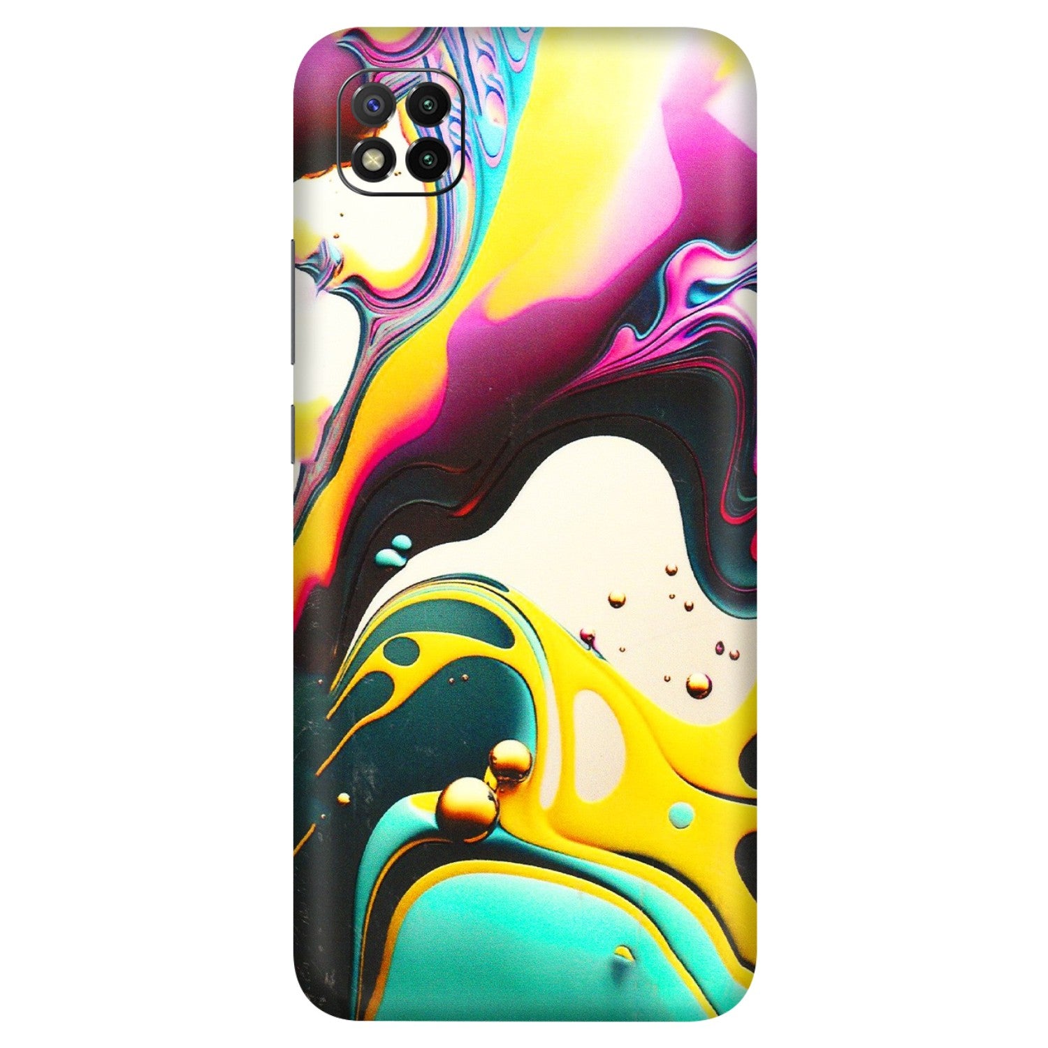POCO Phone Skins (All Models) - Multicolor Abstract pattern - 3D Embossed Finish (L-254) Poco C3