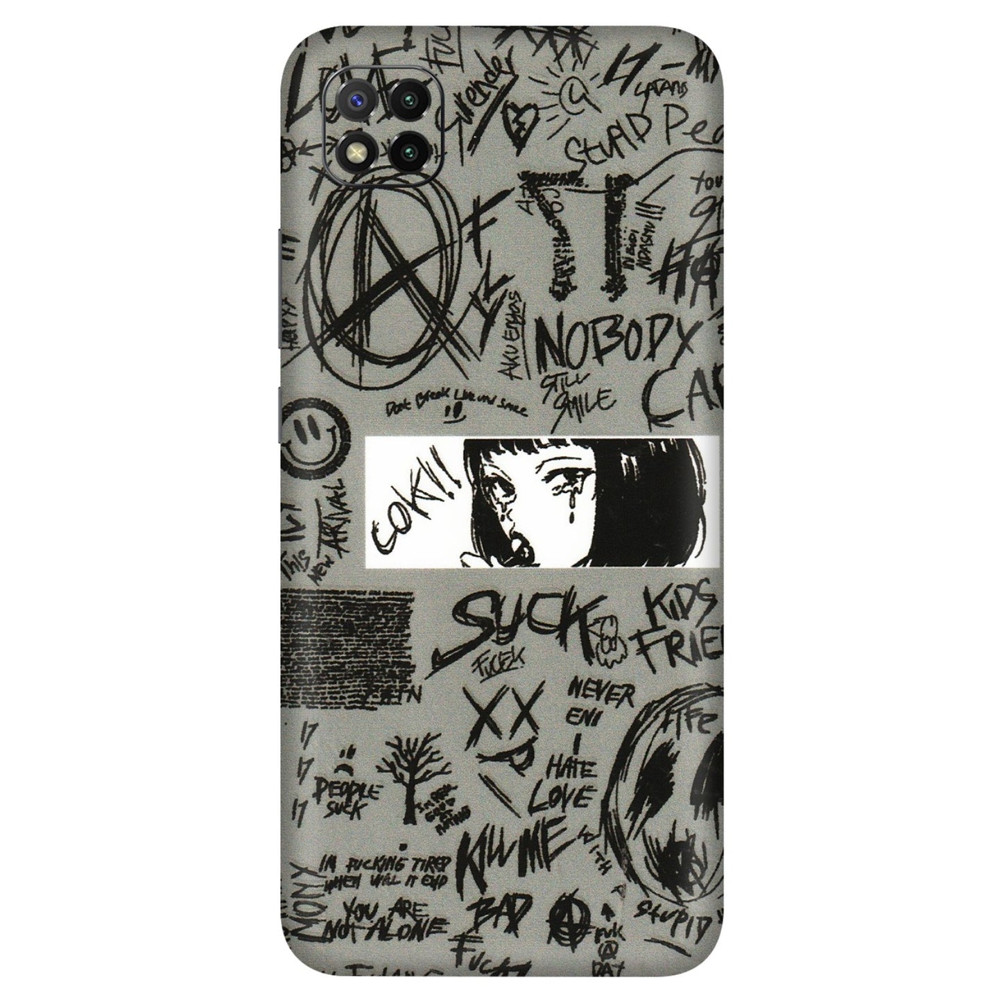 POCO Phone Skins (All Models) - Never Have Love Anime - 3D Embossed Finish (L-260) Poco C3