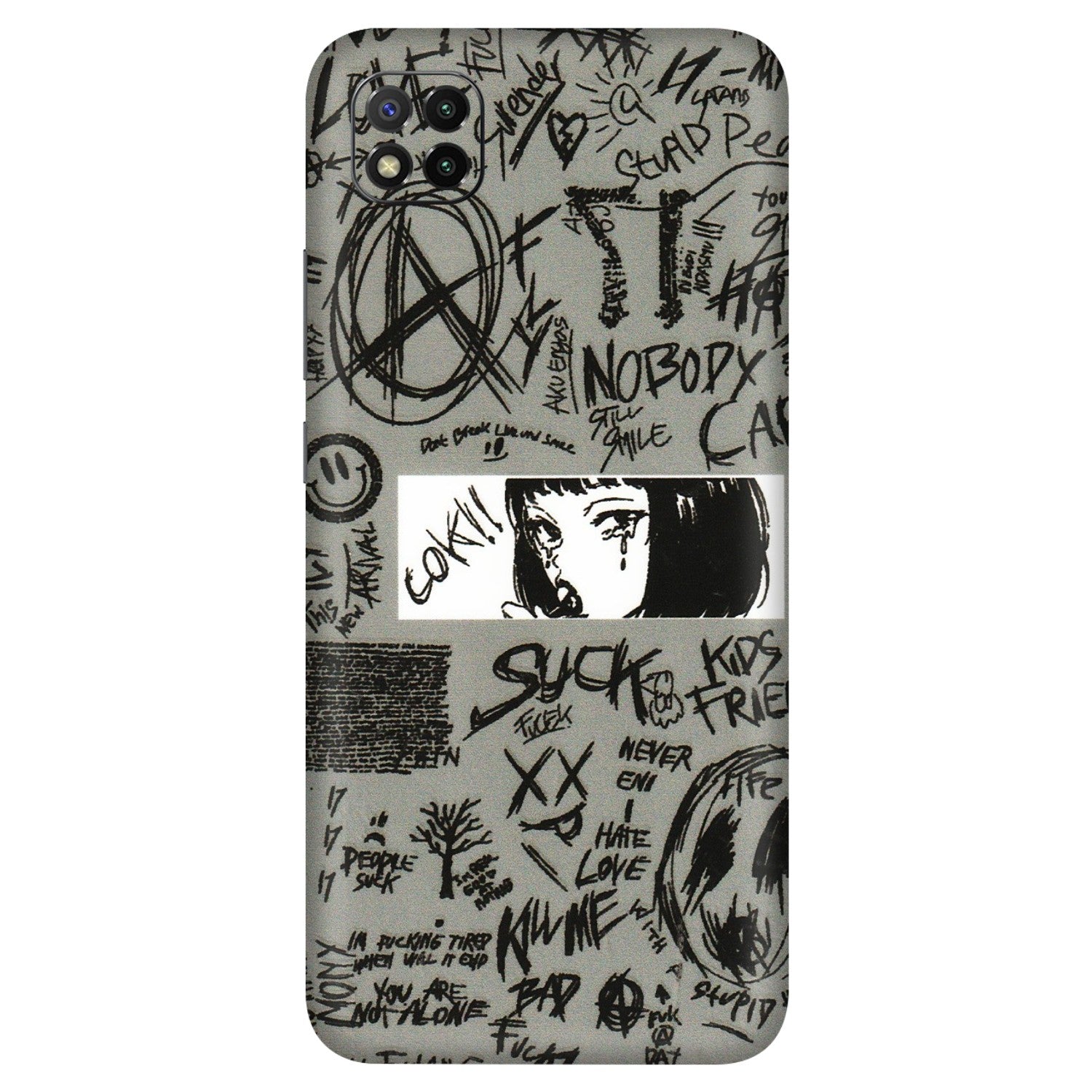 POCO Phone Skins (All Models) - Never Have Love Anime - 3D Embossed Finish (L-260) Poco C3
