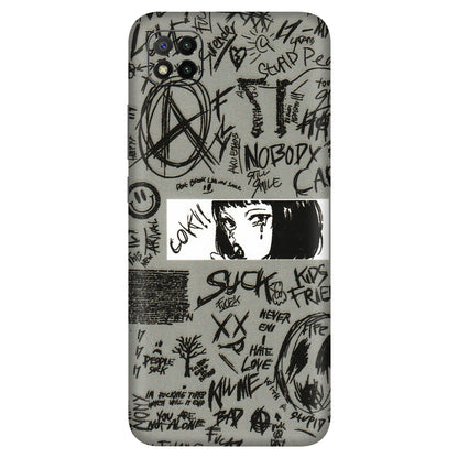 POCO Phone Skins (All Models) - Never Have Love Anime - 3D Embossed Finish (L-260) Poco C3