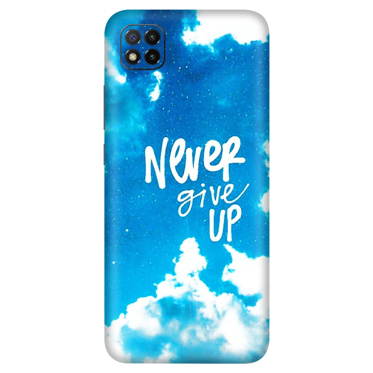 POCO Phone Skins (All Models) - Never Give Up - 3D Embossed Finish (L-279) Poco C3