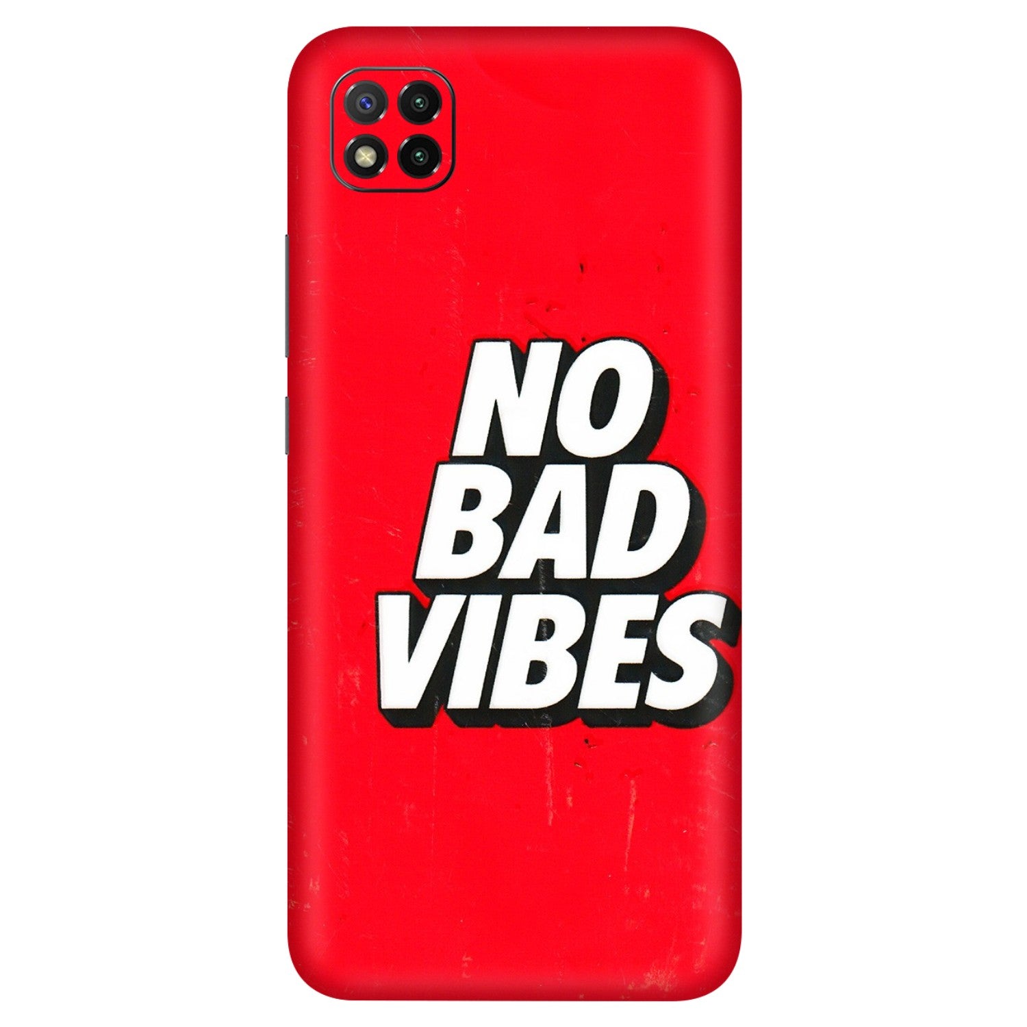 POCO Phone Skins (All Models) - No Bad Vibes - 3D Embossed Finish (L-280) Poco C3