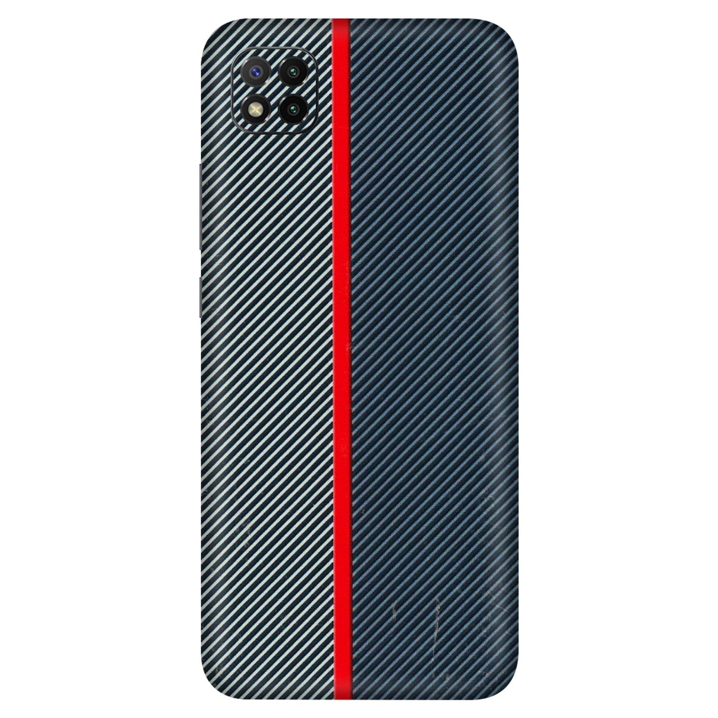 POCO Phone Skins (All Models) - Blue Sober Lines - 3D Embossed Finish (L-305) Poco C3