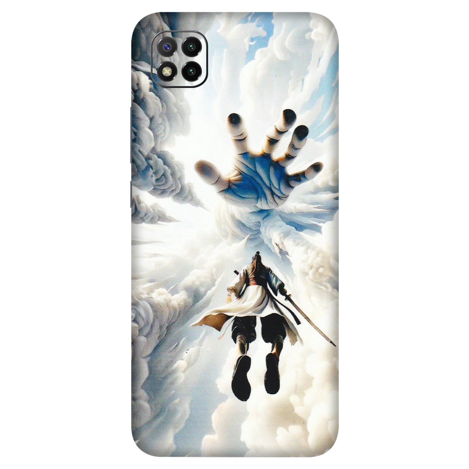 POCO Phone Skins (All Models) - Big Hand With Monkey King - 3D Embossed Finish (L-323) Poco C3
