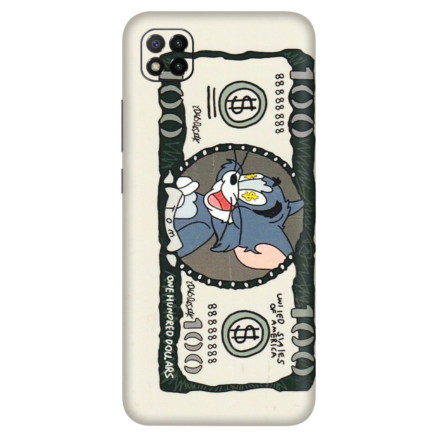 POCO Phone Skins (All Models) - Tom Hundred Dollar - 3D Embossed Finish (L-324) Poco C3