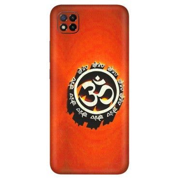 POCO Phone Skins (All Models) - Aum Shiv Orange - 3D Embossed Finish (L-32) Poco C3