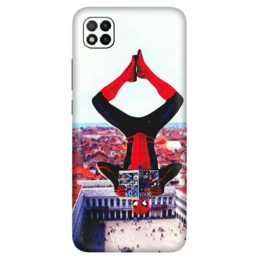POCO Phone Skins (All Models) - Spiderman Hanging - 3D Embossed Finish (L-53) Poco C3