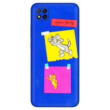 POCO Phone Skins (All Models) - Tom N Jerry Sticky Notes - 3D Embossed Finish (L-88) Poco C3