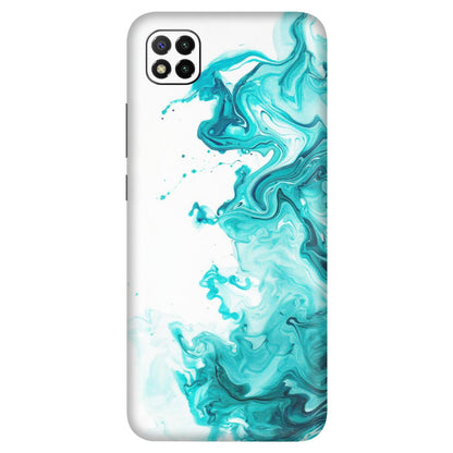 POCO Phone Skins (All Models) - Sky Blue Abstract Colour - Matte Finish (M-146) Poco C3
