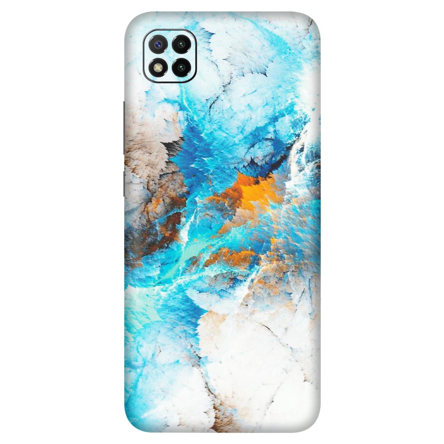 POCO Phone Skins (All Models) - Blue Waves Abstract - Matte Finish (M-19) Poco C3