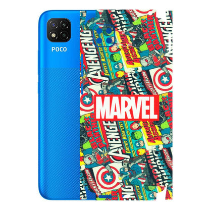 POCO Phone Skins (All Models) - Marvel Comic Lover - Matte Finish (M-30) Poco C3