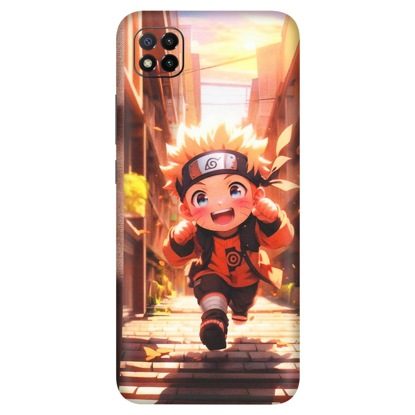 POCO Phone Skins (All Models) - Naruto Cute Toon Running - Matte Finish (M-04) Poco C3