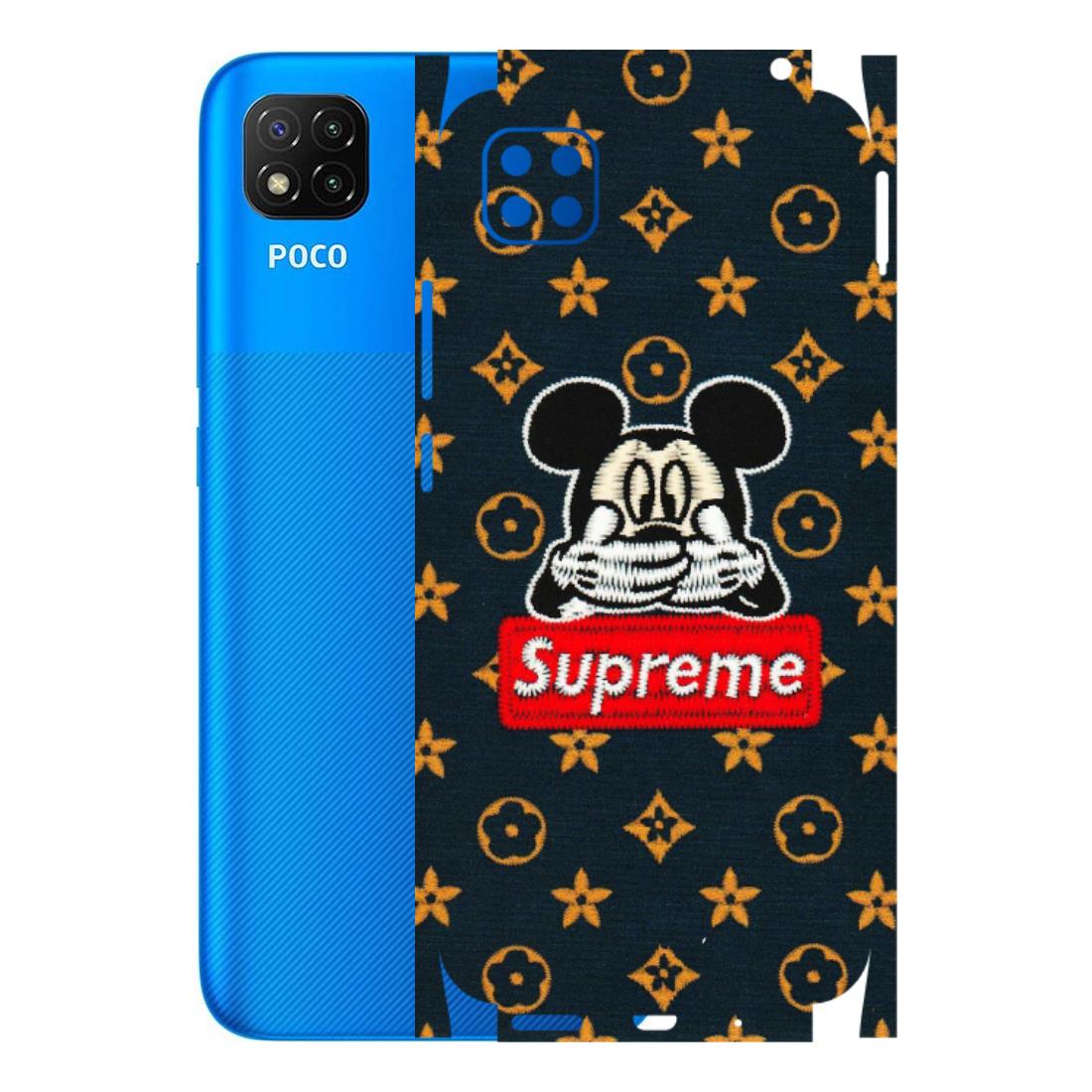 POCO Phone Skins (All Models) - Mickey Supreme - Matte Finish (M-83) Poco C3