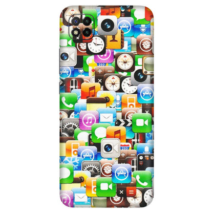 POCO Phone Skins (All Models) - All Apple Icons - Matte Finish (M-93) Poco C3