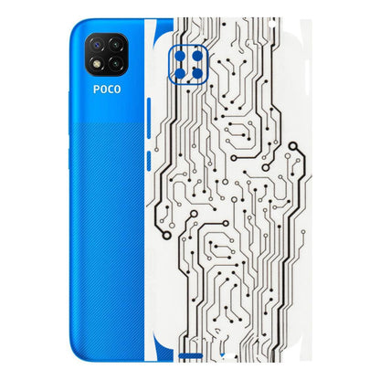 POCO Phone Skins (All Models) - Tech Circuits - Transparent Finish (T-03) Poco C3