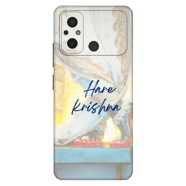 POCO Phone Skins (All Models) - Hare Krishna - 3D Embossed Finish (L-03) Poco C55