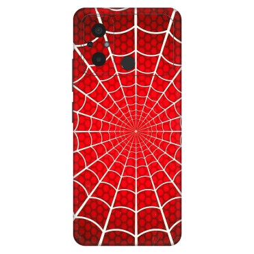 POCO Phone Skins (All Models) - Classic Spidey Web - 3D Embossed Finish (L-115) Poco C55