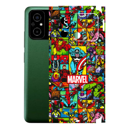 POCO Phone Skins (All Models) - MARVELOUS Comic Characters - 3D Embossed Finish (L-129) Poco C55