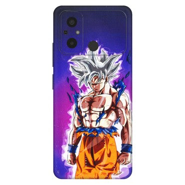 POCO Phone Skins (All Models) - Goku Purple Anime - 3D Embossed Finish (L-147) Poco C55