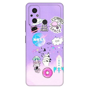 POCO Phone Skins (All Models) - I Need My Nasa   Skin - 3D Embossed Finish (L-149) Poco C55