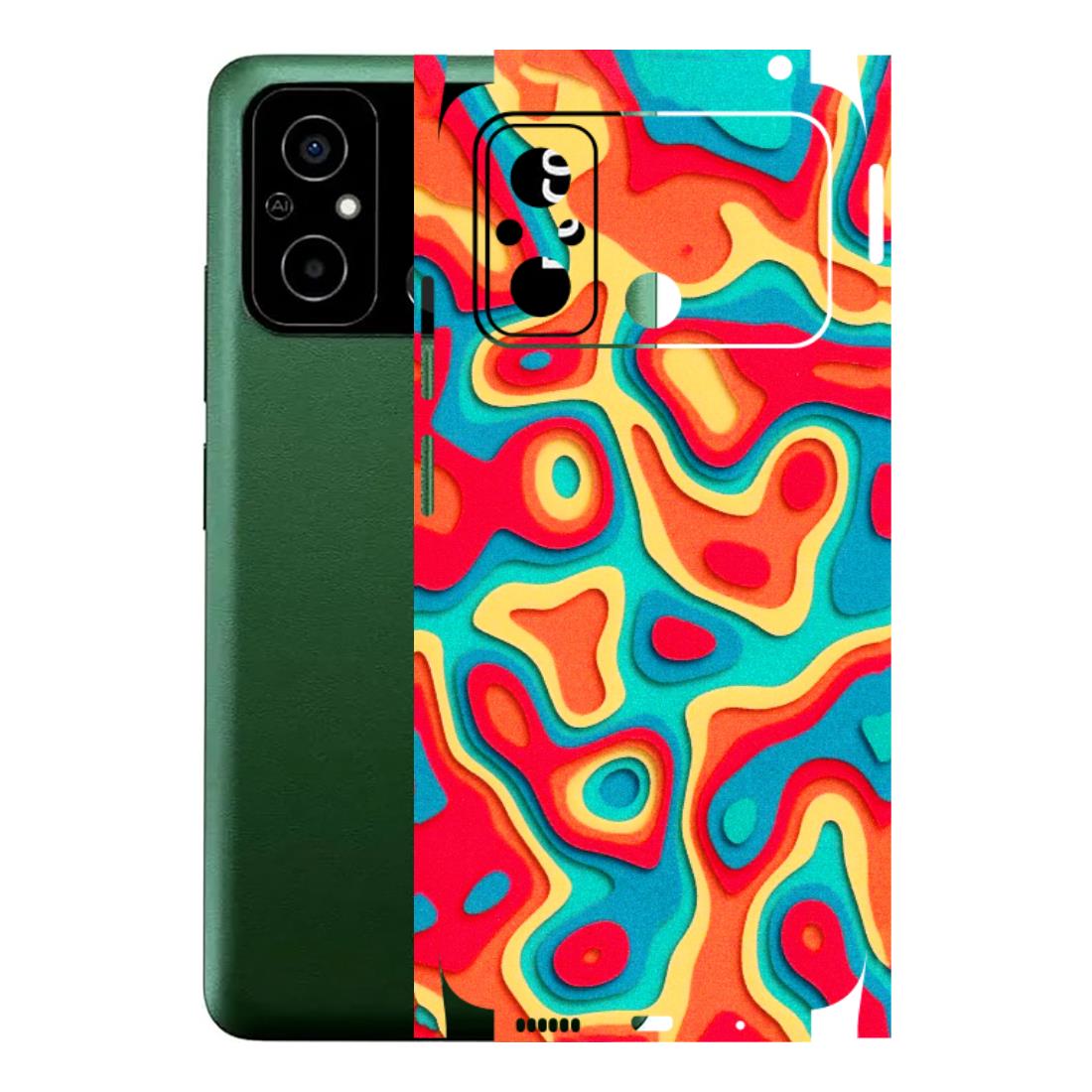 POCO Phone Skins (All Models) - Abstract Swirl - 3D Embossed Finish (L-150) Poco C55