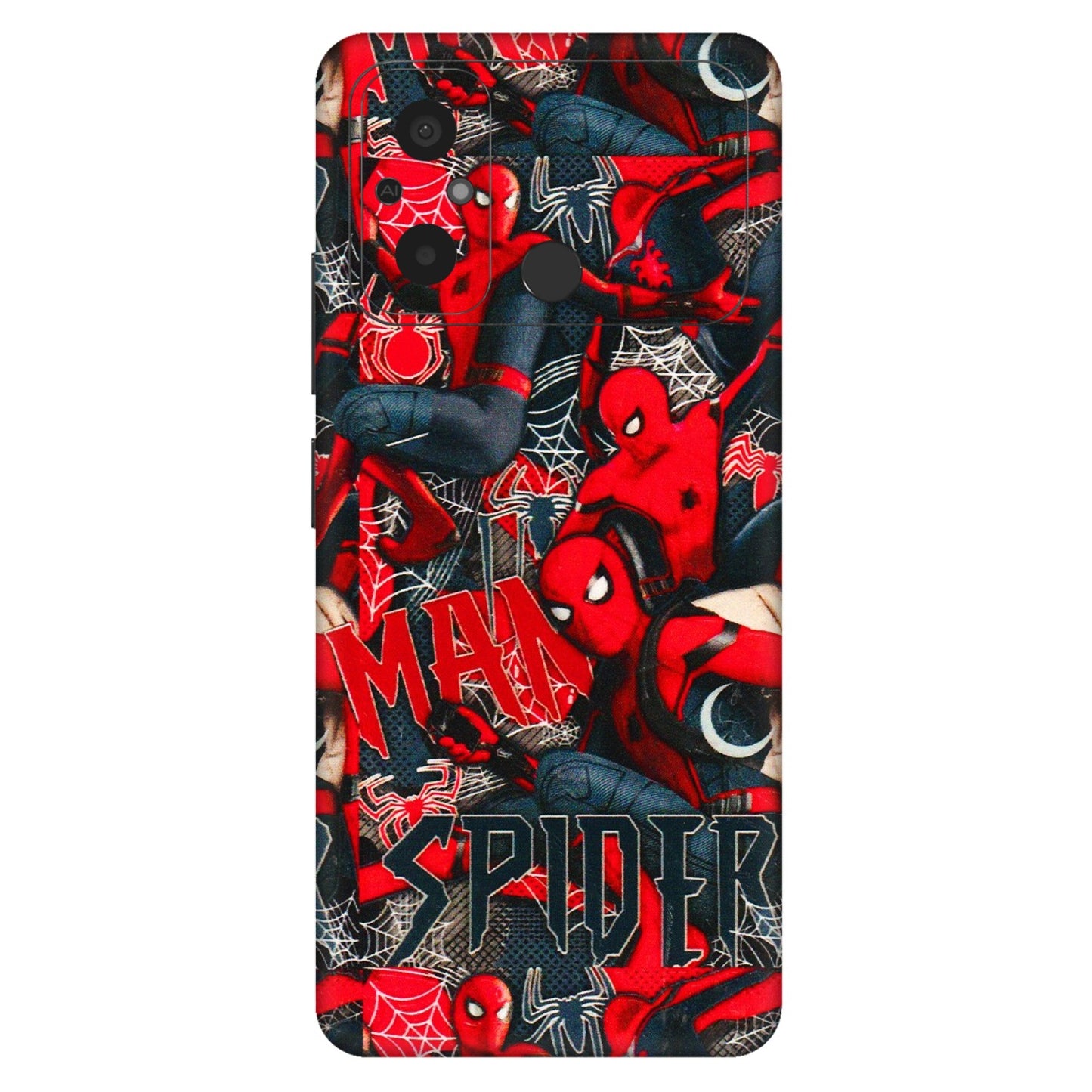 POCO Phone Skins (All Models) - SpiderMan Cool - 3D Embossed Finish (L-188) Poco C55