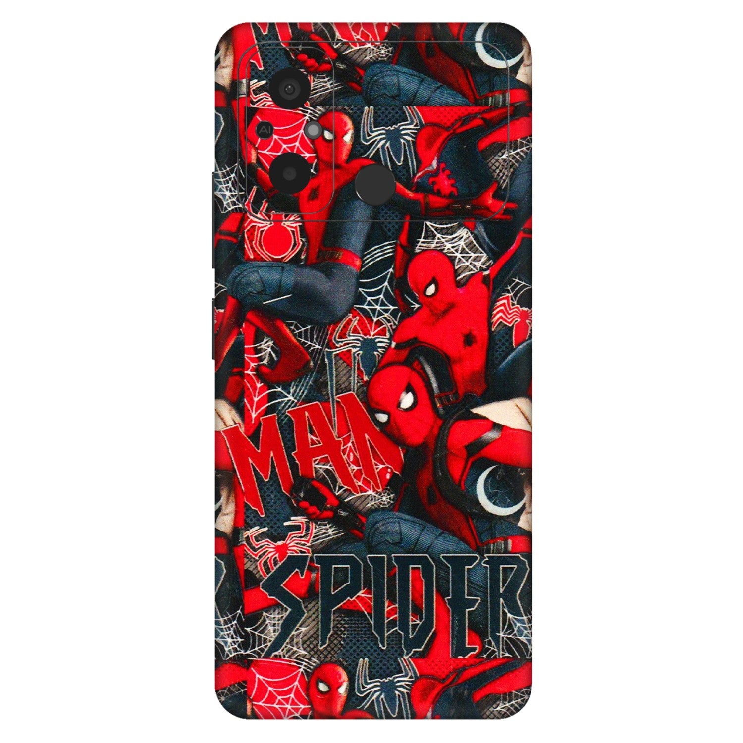 POCO Phone Skins (All Models) - SpiderMan Cool - 3D Embossed Finish (L-188) Poco C55