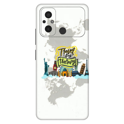 POCO Phone Skins (All Models) - Travel Therapy - 3D Embossed Finish (L-199) Poco C55