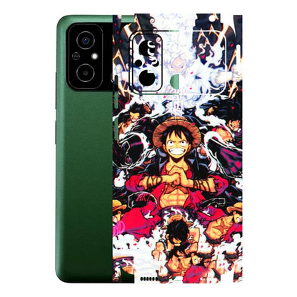 POCO Phone Skins (All Models) - Luffy Anime Character - 3D Embossed Finish (L-203) Poco C55
