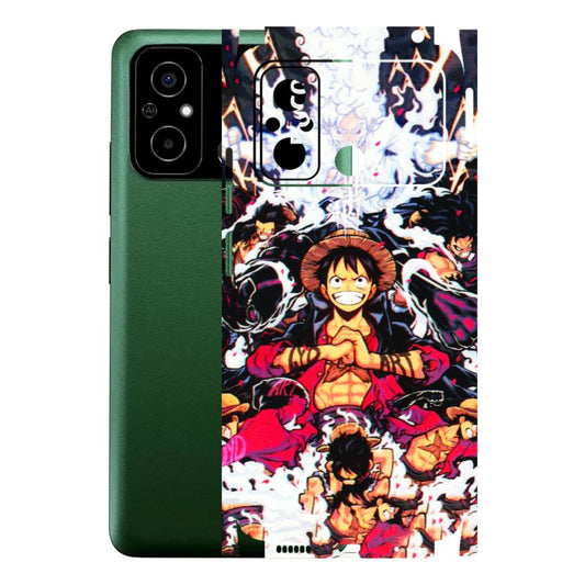 POCO Phone Skins (All Models) - Luffy Anime Character - 3D Embossed Finish (L-203) Poco C55