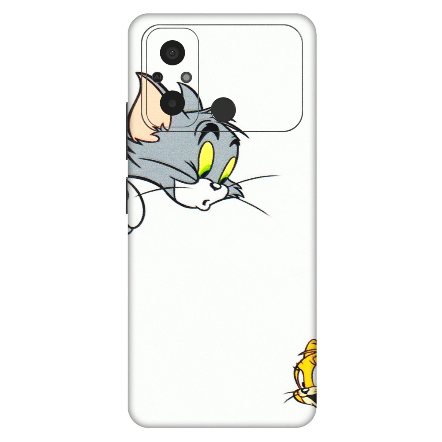 POCO Phone Skins (All Models) - Cute Tom And Jerry - 3D Embossed Finish (L-220) Poco C55