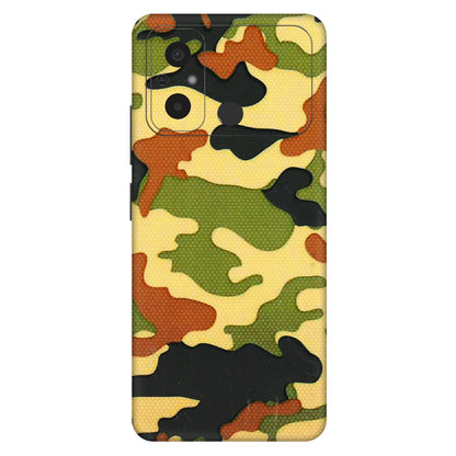 POCO Phone Skins (All Models) - Indian Military - 3D Embossed Finish (L-234) Poco C55