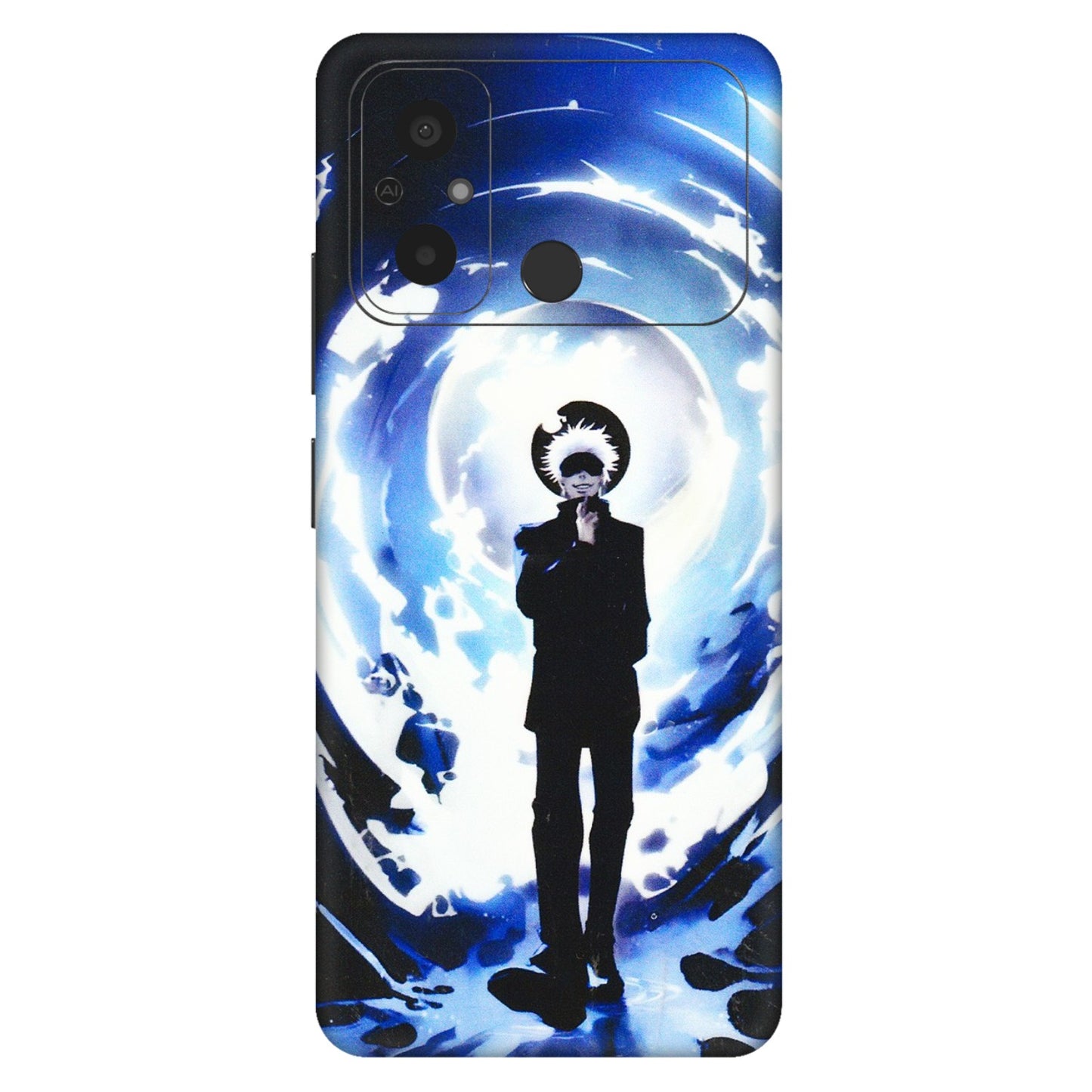 POCO Phone Skins (All Models) - Satoru Gojo Dark Blue - 3D Embossed Finish (L-235) Poco C55