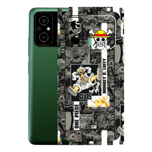 POCO Phone Skins (All Models) - Cuffy Anime MonkeyCamic - 3D Embossed Finish (L-242) Poco C55
