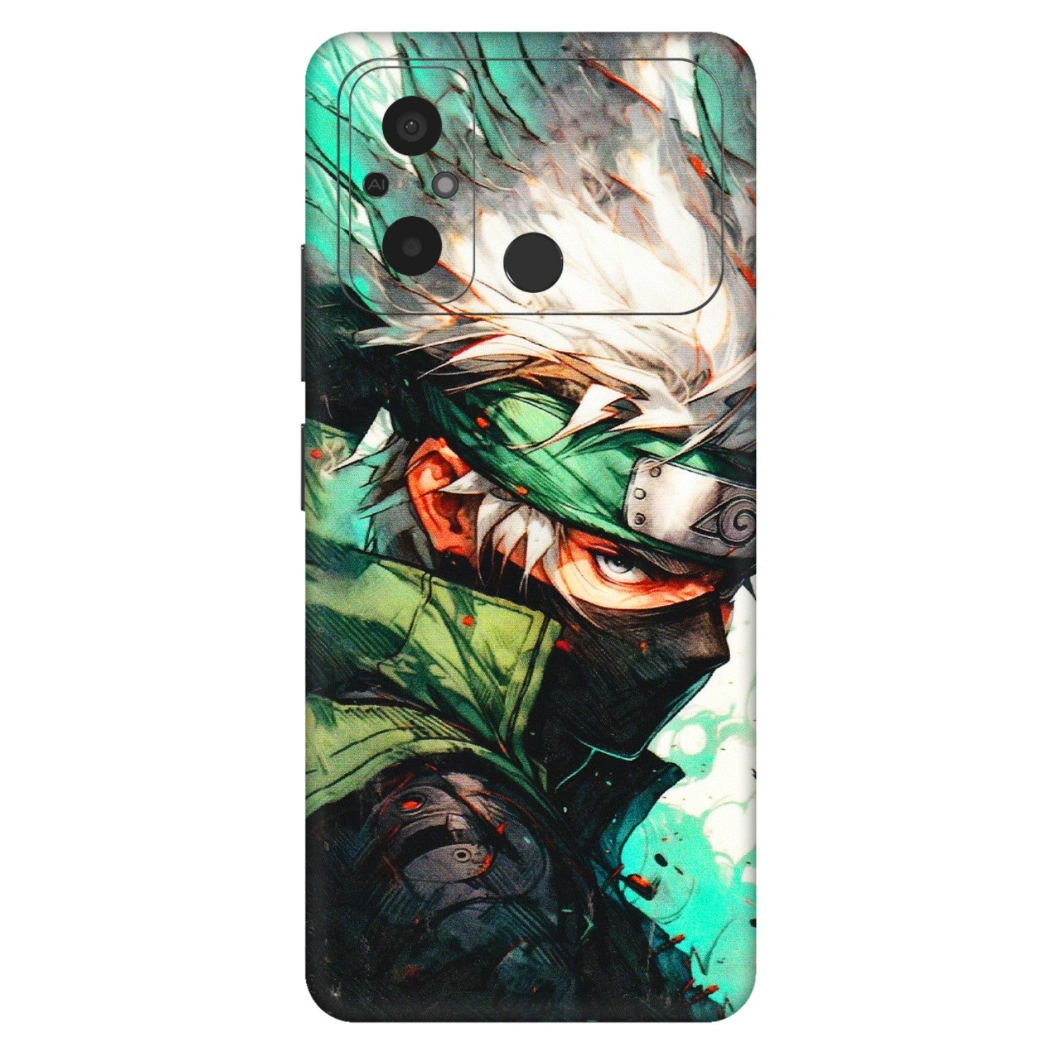 POCO Phone Skins (All Models) - Kakashi Side Profile - 3D Embossed Finish (L-249) Poco C55