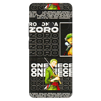 POCO Phone Skins (All Models) - One Piece Zoro - 3D Embossed Finish (L-250) Poco C55
