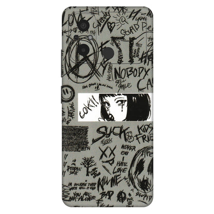 POCO Phone Skins (All Models) - Never Have Love Anime - 3D Embossed Finish (L-260) Poco C55