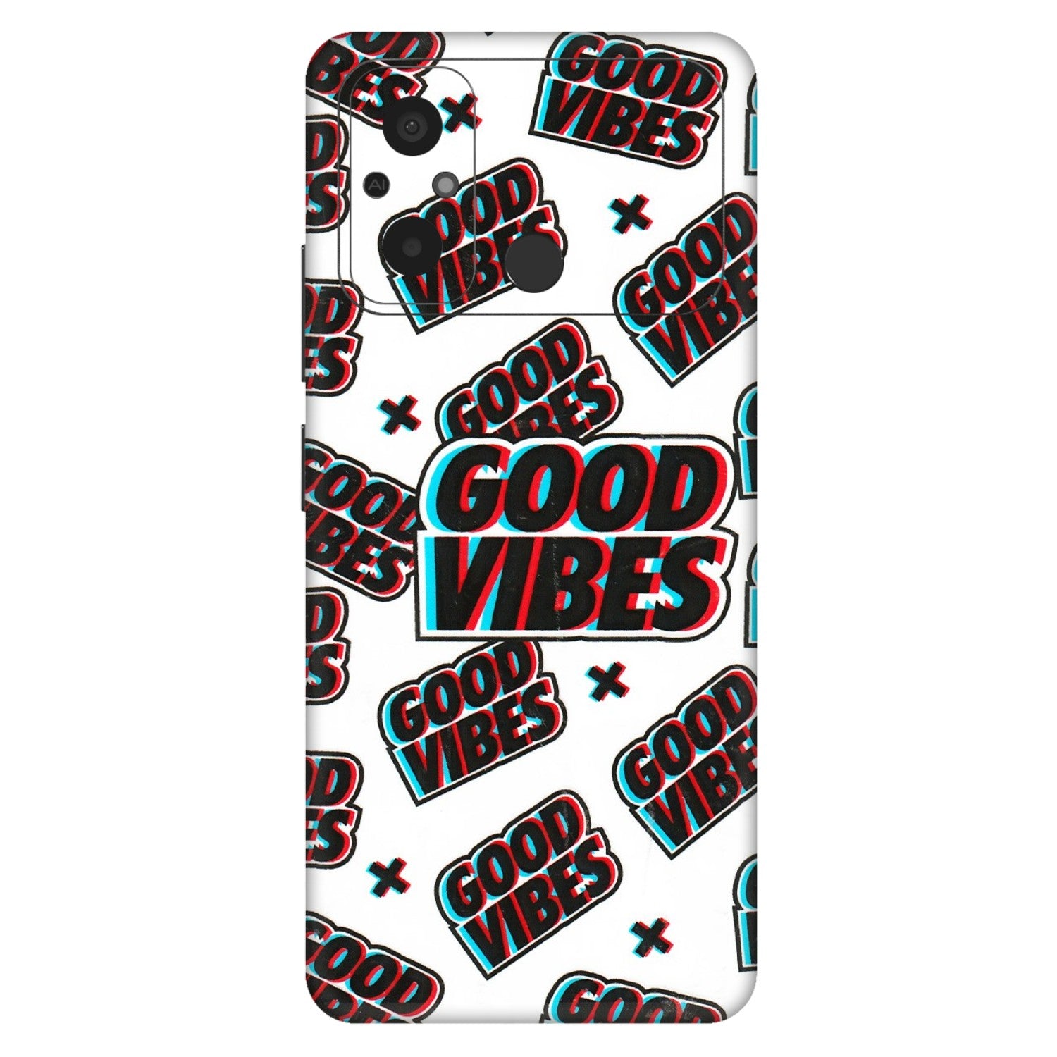 POCO Phone Skins (All Models) - Good Vibes - 3D Embossed Finish (L-282) Poco C55