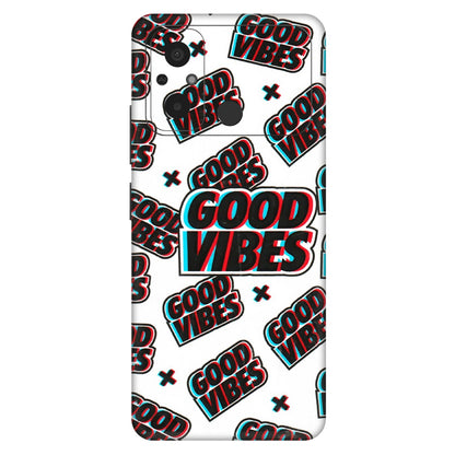 POCO Phone Skins (All Models) - Good Vibes - 3D Embossed Finish (L-282) Poco C55