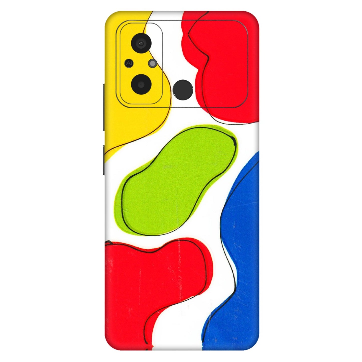 POCO Phone Skins (All Models) - RGB Colour Paint - 3D Embossed Finish (L-284) Poco C55